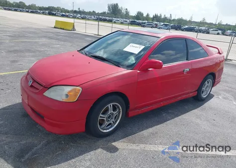 2001 Honda Civic Ex из США, поврежденный, VIN 1HGEM22991L082149